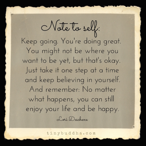 Note to self