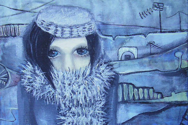 Girl in darkness