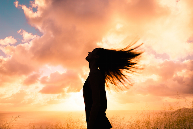 Peaceful woman