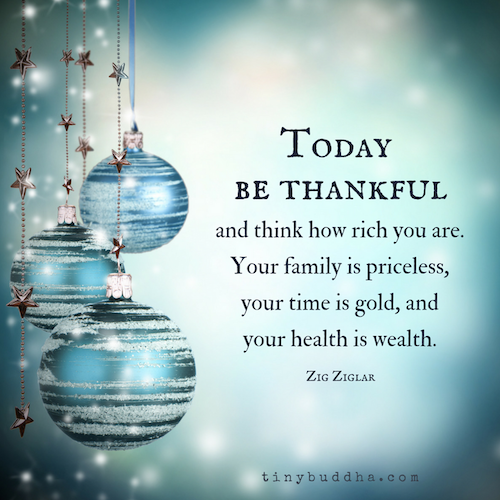Today, be thankful