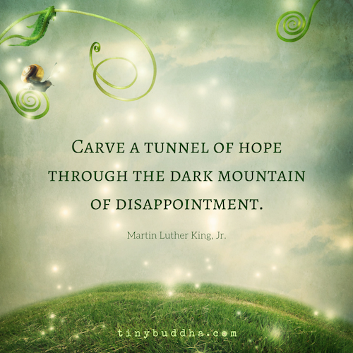 A tunnel of hope