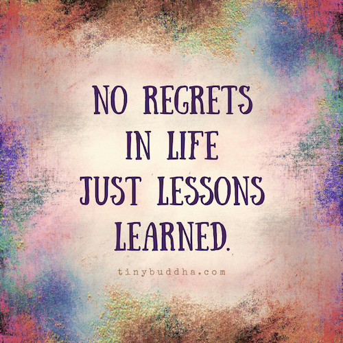 No regrets
