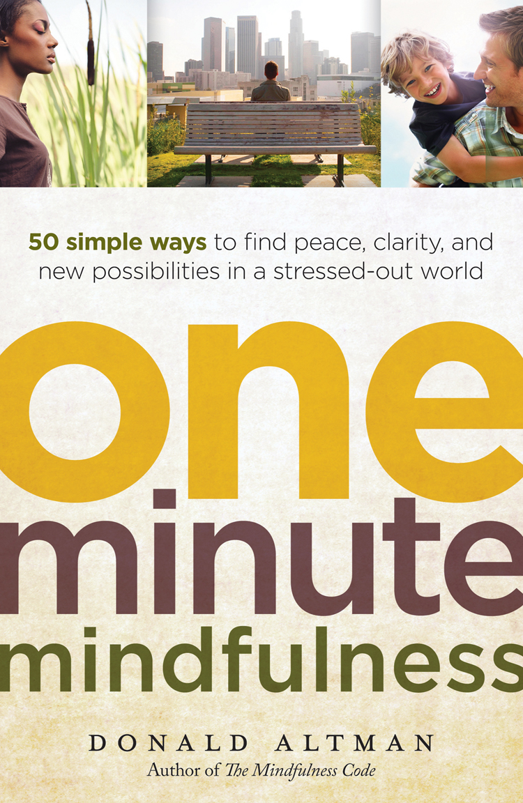 Book Giveaway and Interview: One Minute Mindfulness