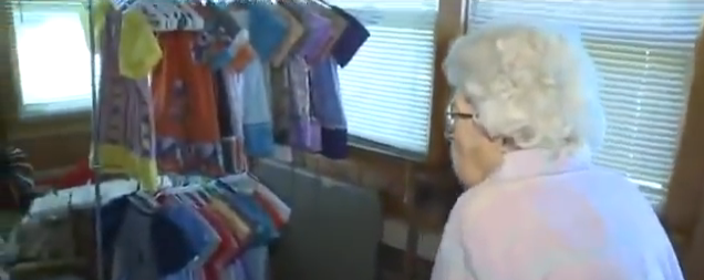 99-Year-Old Woman Makes a Dress Per Day for a Child in Need