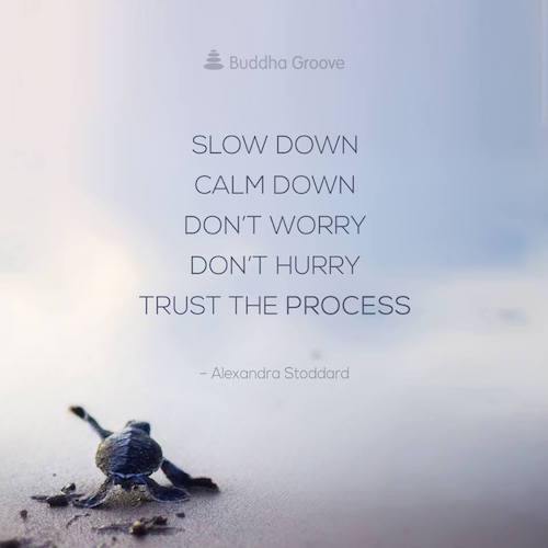 Slow Down, Calm Down, Don’t Worry, Don’t Hurry