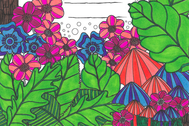 Nature Coloring Page from Tiny Buddha’s Gratitude Journal