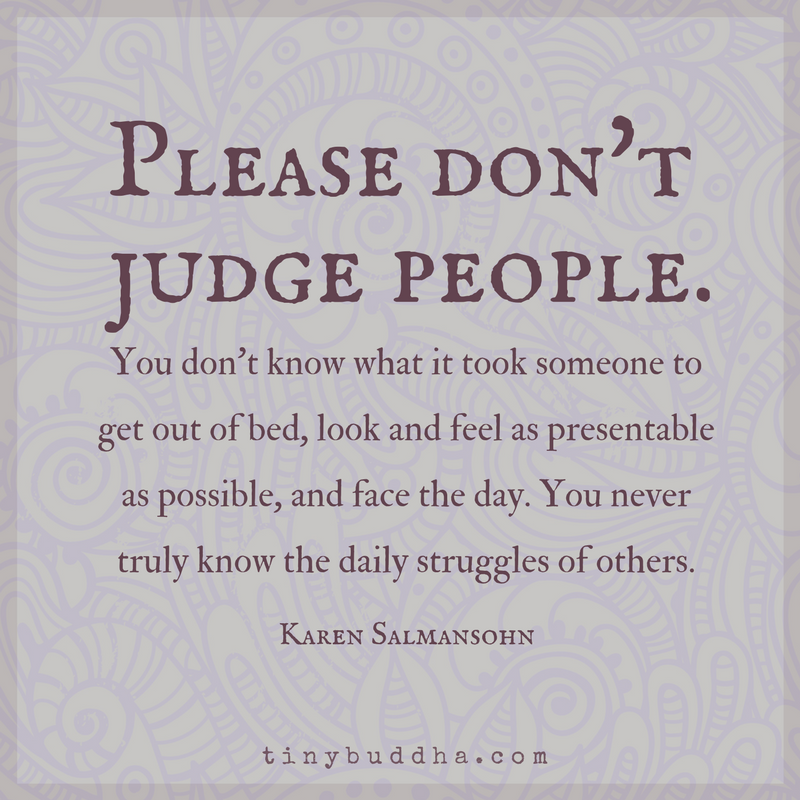 Please Don’t Judge