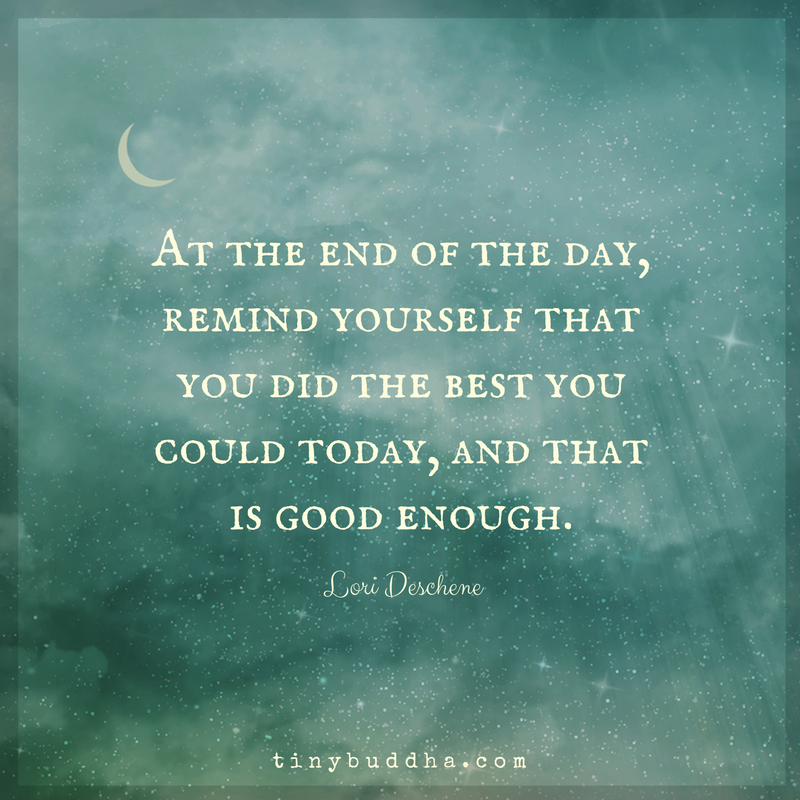 You Did the Best You Could