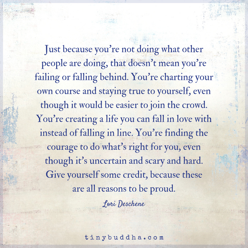 You’re Not Failing or Falling Behind