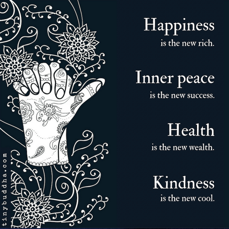 Happiness Is the New Rich