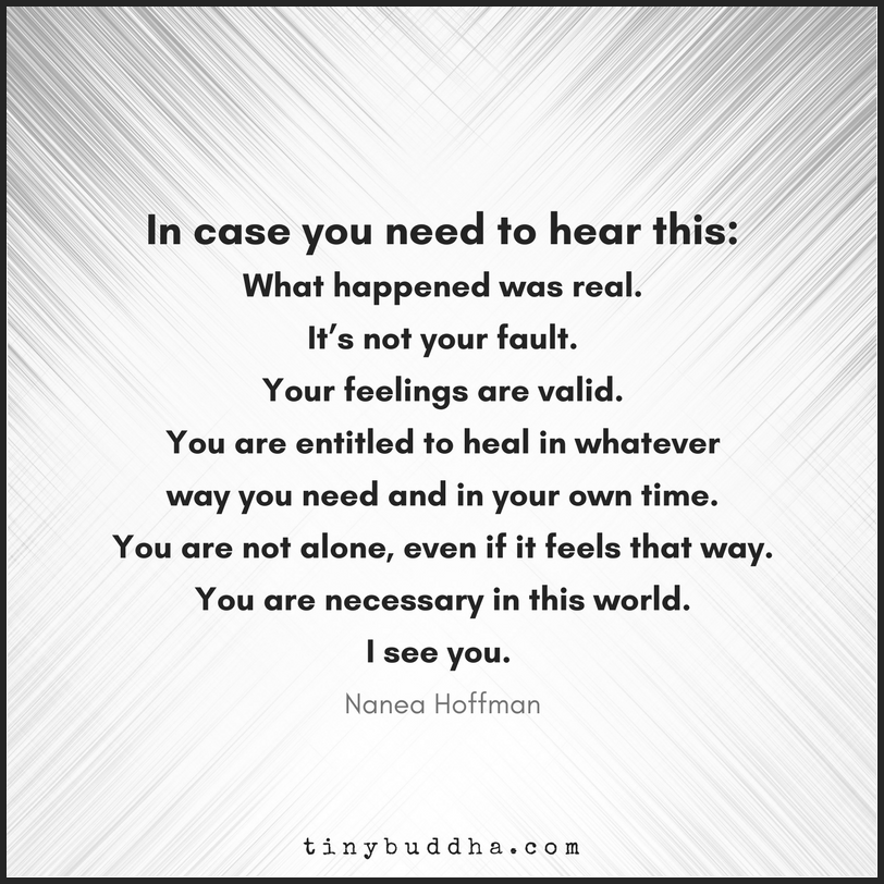 It Was Not Your Fault