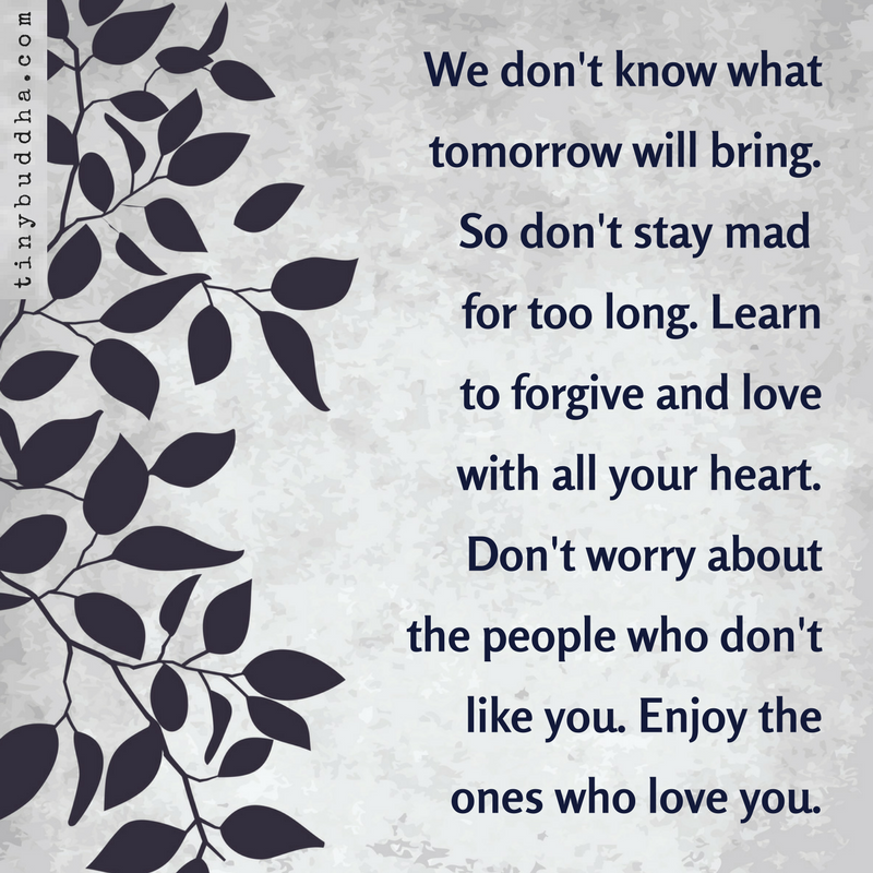 We Don’t Know What Tomorrow Will Bring, So…