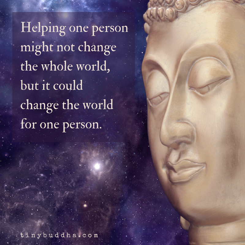 Helping One Person May Not Change the World