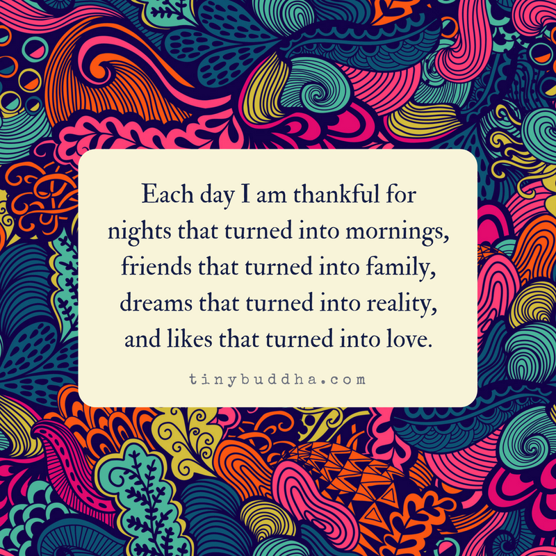 Each Day I Am Thankful For…