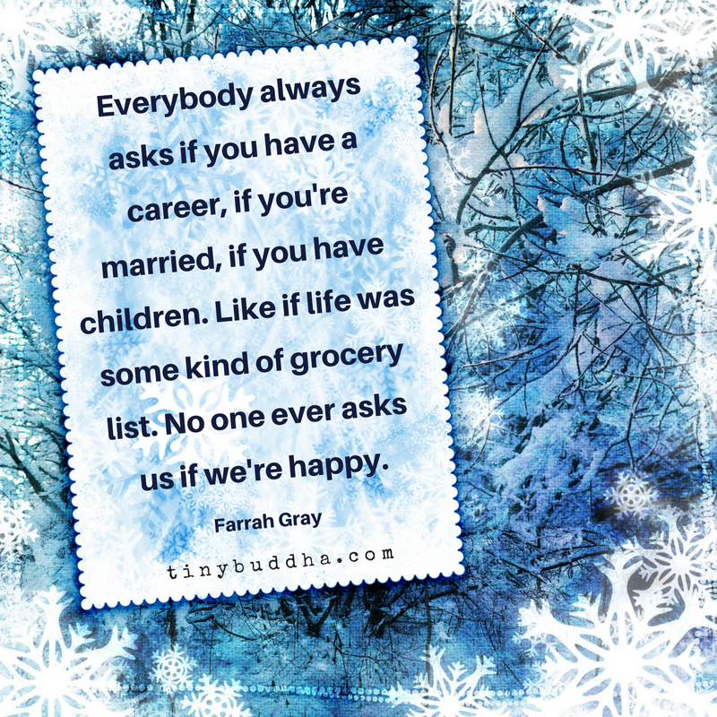 Life Isn’t a Grocery List