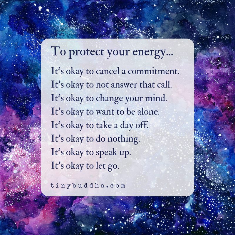 It’s Okay to Protect Your Energy