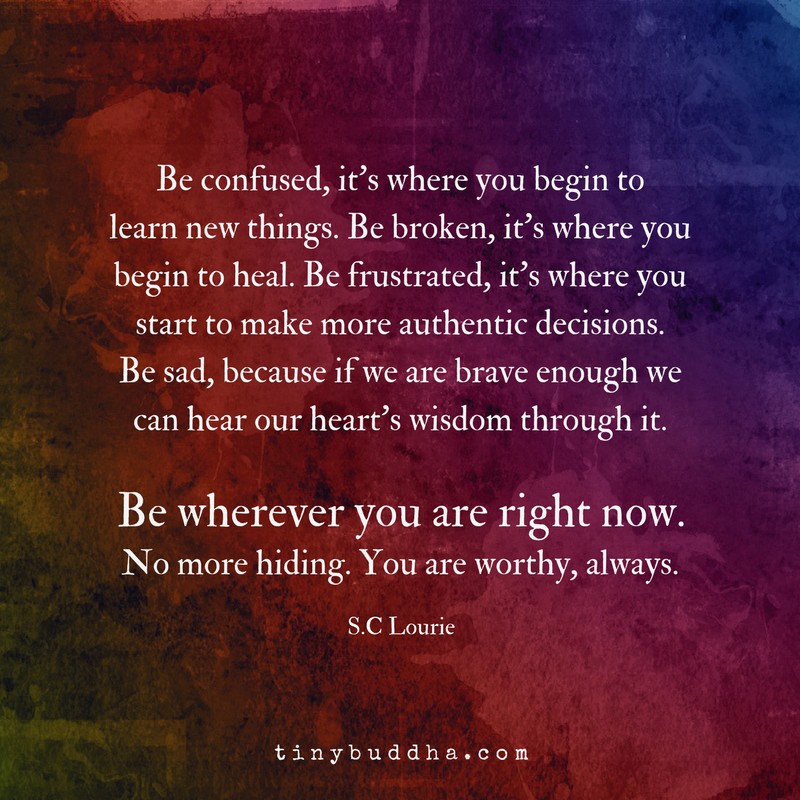 Be Wherever You Are Right Now