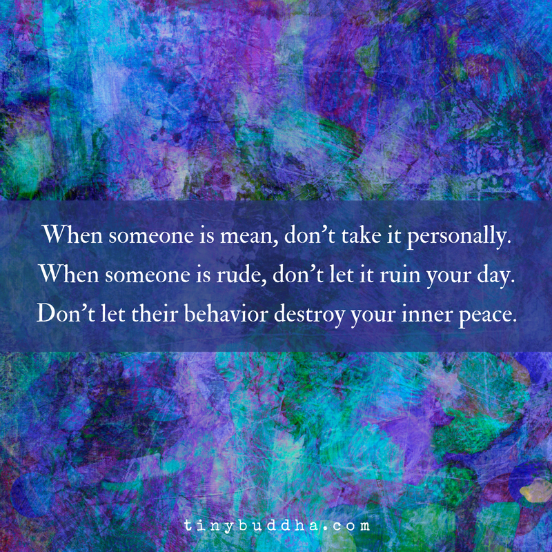 Don’t Take It Personally