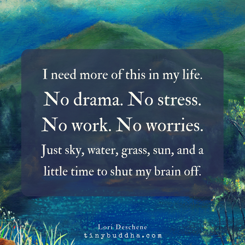 No Drama, No Stress, No Work, No Worries