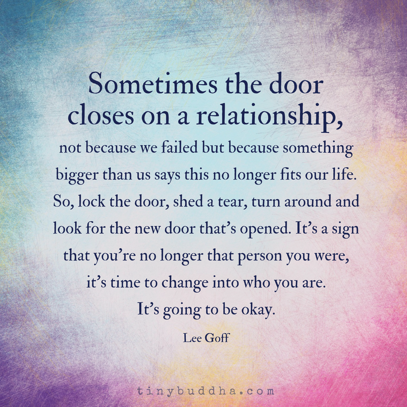 Sometimes the Door Closes on a Relationship