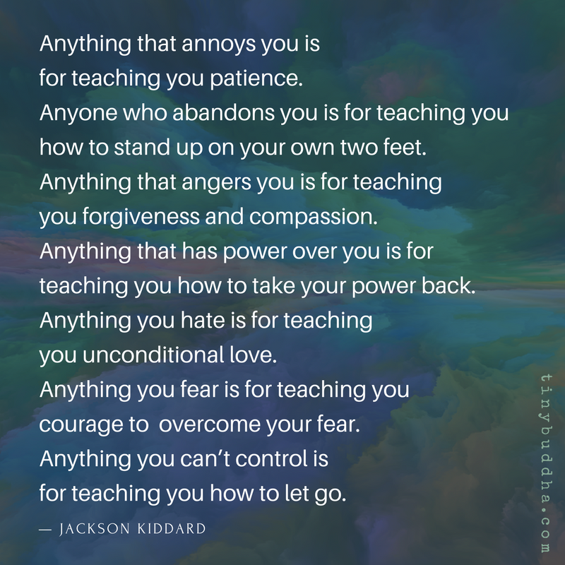 Anything That Annoys You Is Teaching You Patience…