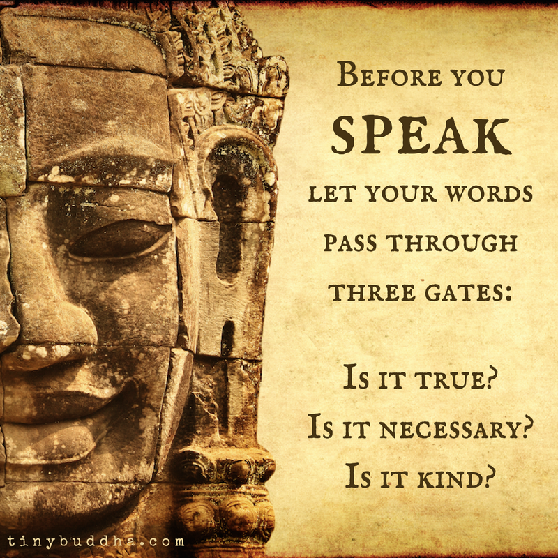 Before You Speak…