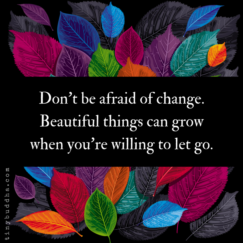 Don’t Be Afraid of Change
