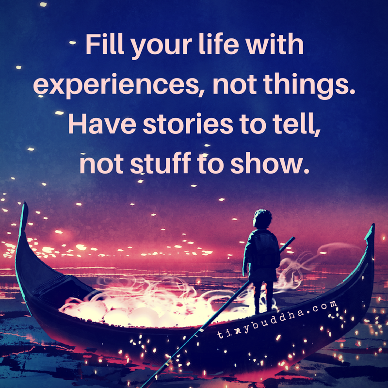 Have Stories to Tell, Not Stuff to Show