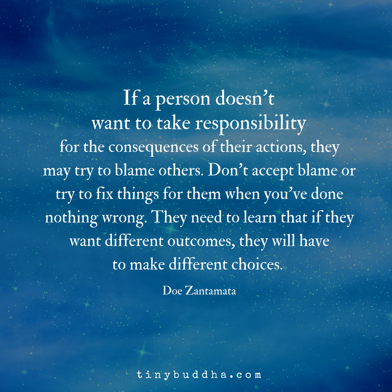 Don’t Accept Blame