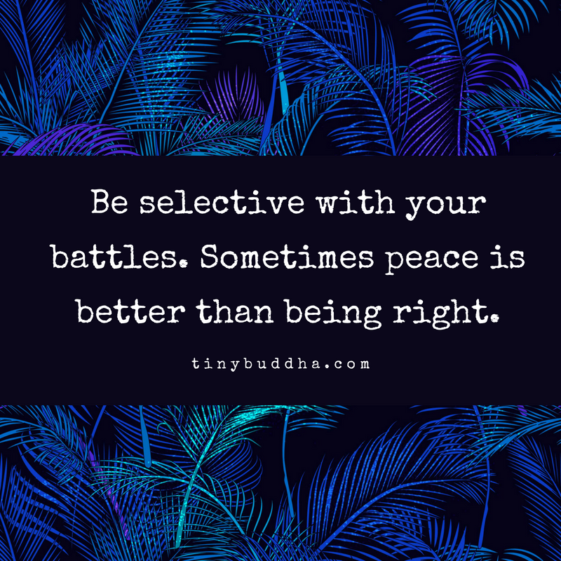 Peace Is Better Than Being Right