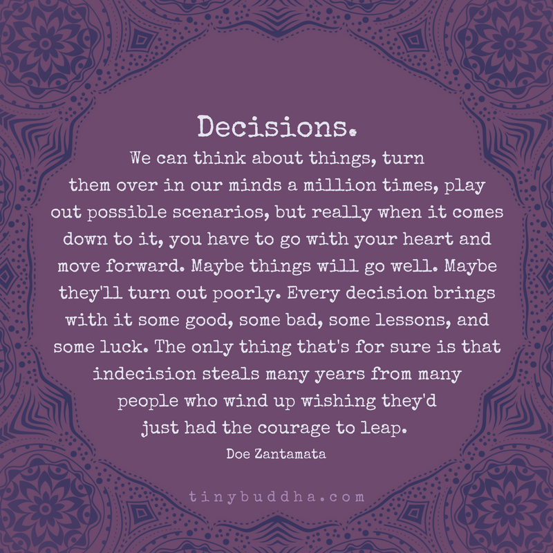 You Have to Go with Your Heart and Move Forward