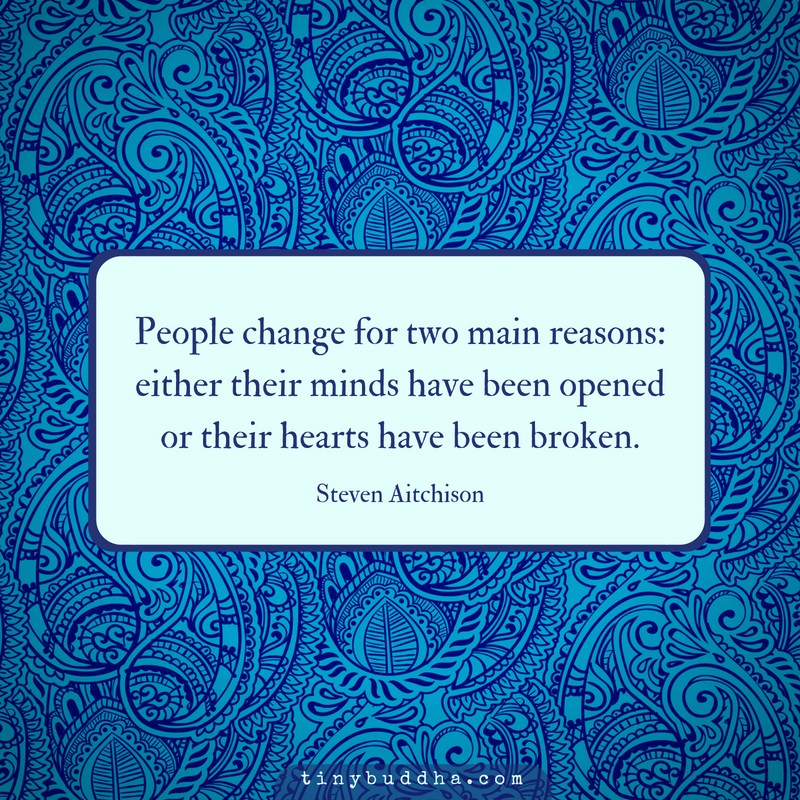 People Change for Two Main Reasons