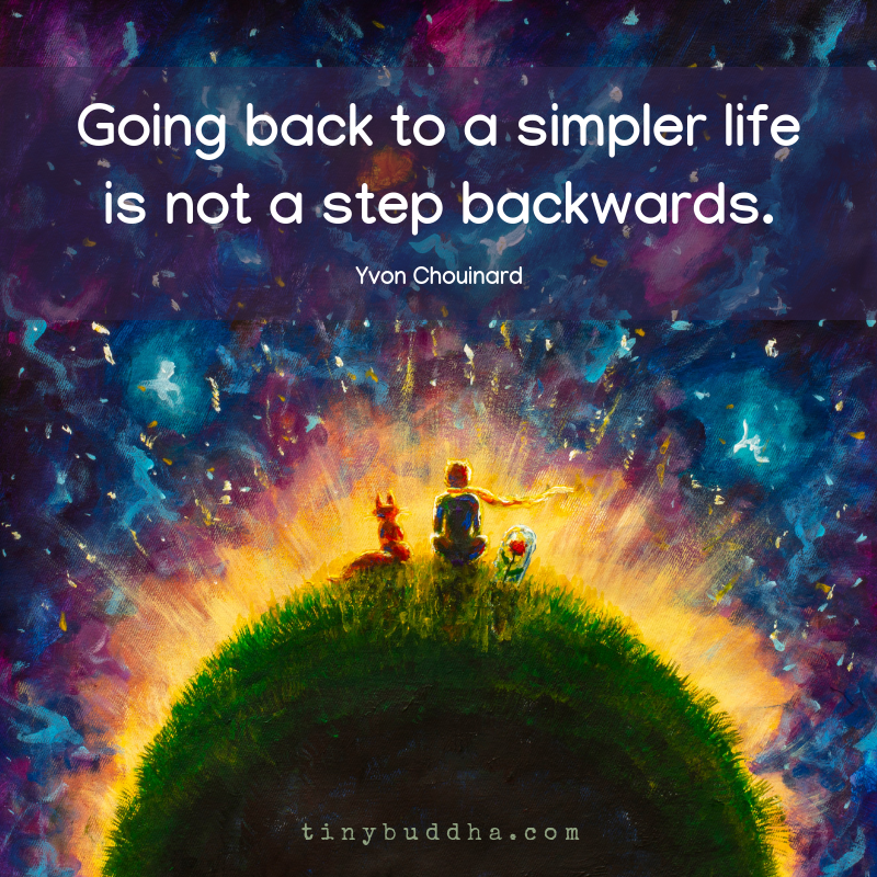 Going Back to a Simpler Life