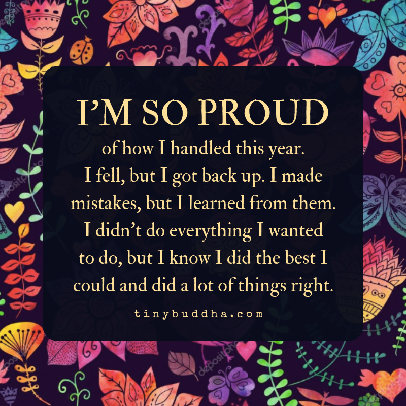 I’m Proud of How I Handled This Year