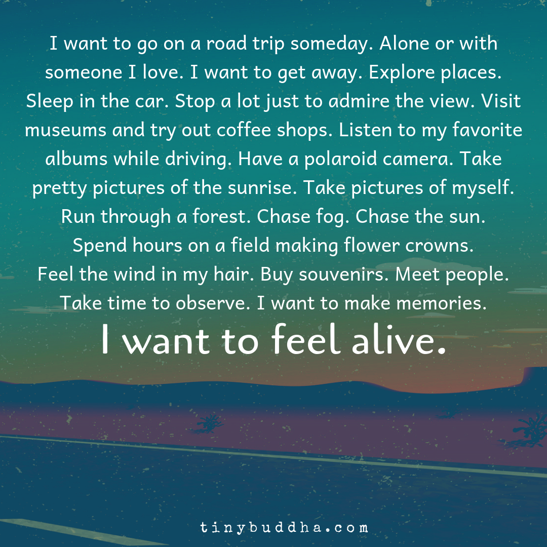 I Want to Feel Alive
