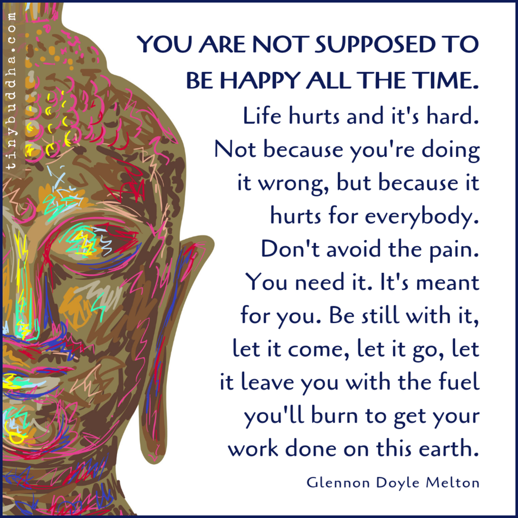 You Are Not Supposed to Be Happy All the Time