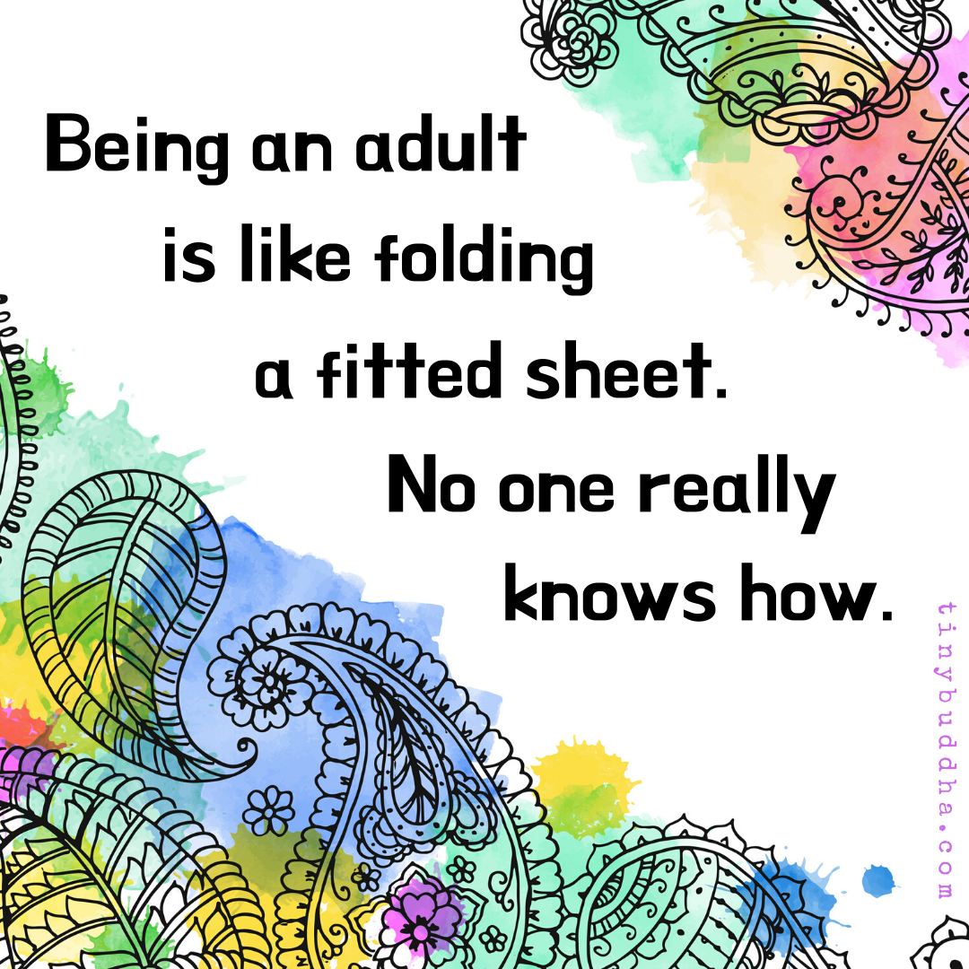 Being an Adult Is Like Folding a Fitted Sheet