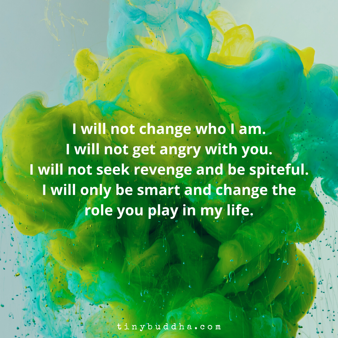 I Will Not Seek Revenge and Be Spiteful