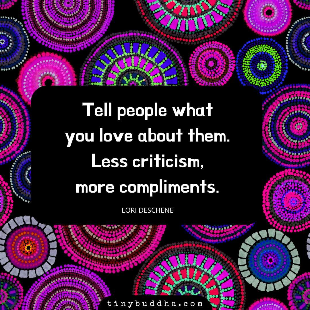 Less Criticism, More Compliments