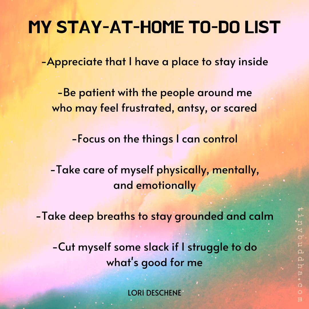 My Stay-at-Home To-Do List