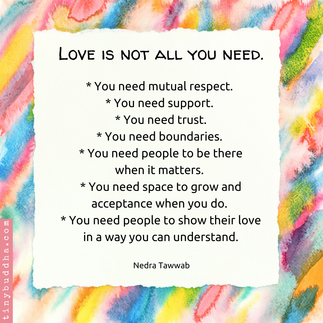 Love Is Not All You Need