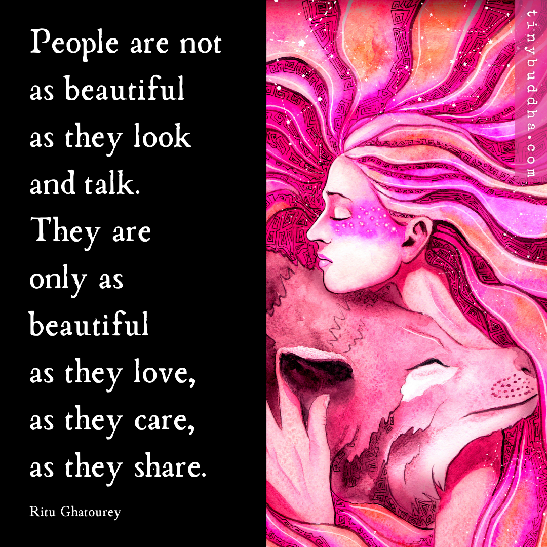 People Are Not as Beautiful as They Look and Talk