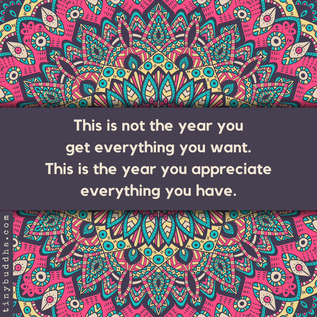 This Is Not the Year You Get Everything You Want