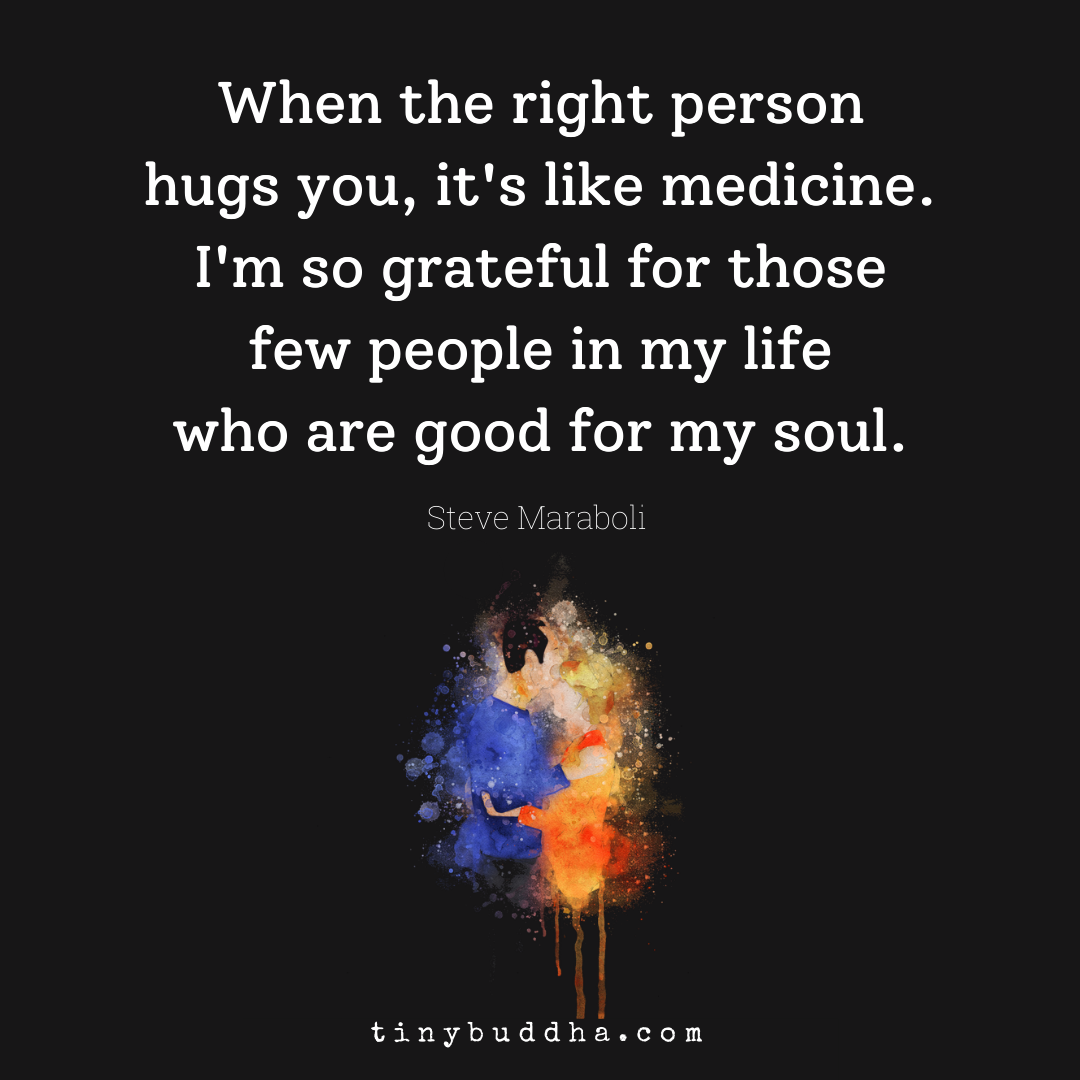 When the Right Person Hugs You