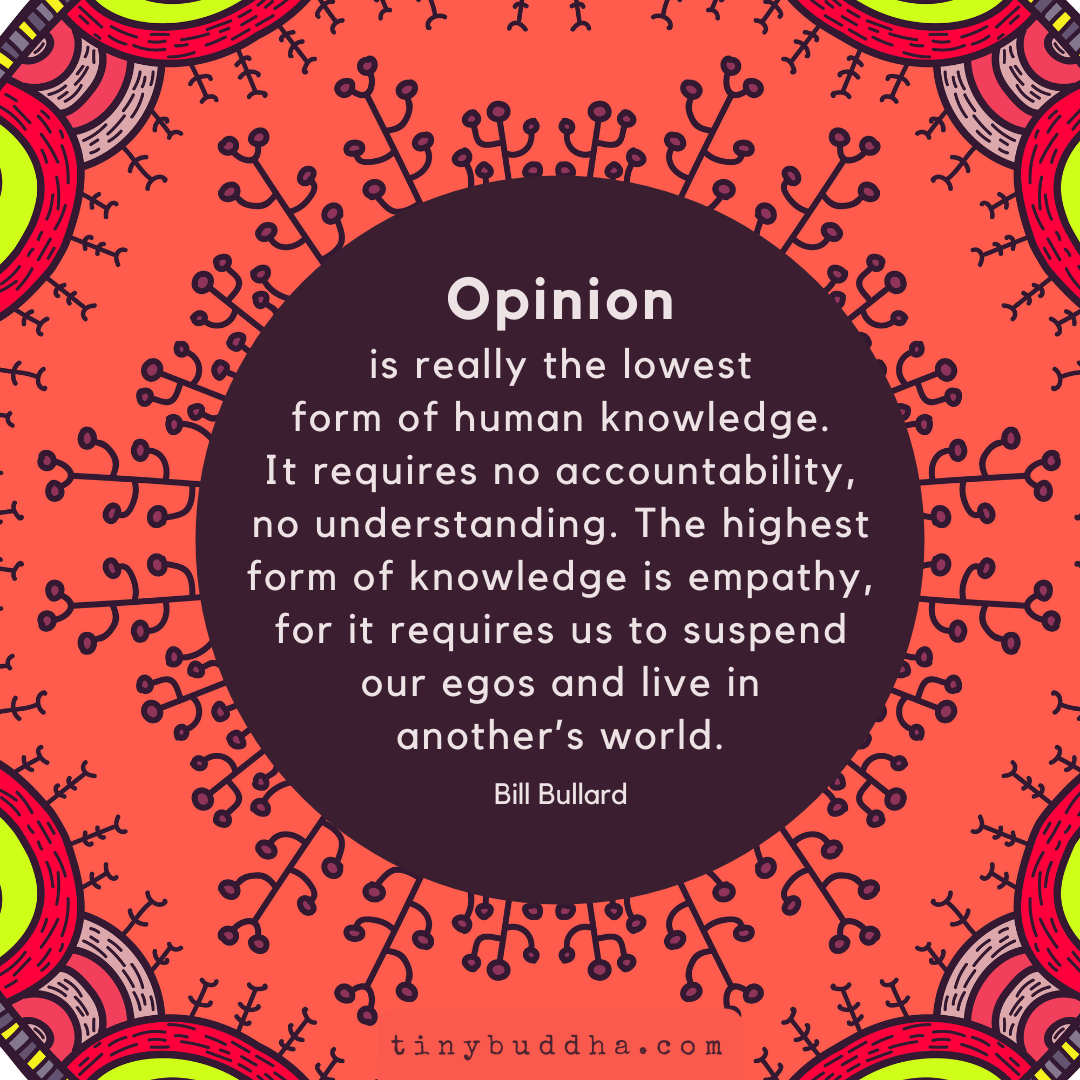 Opinion Is the Lowest Form of Knowledge