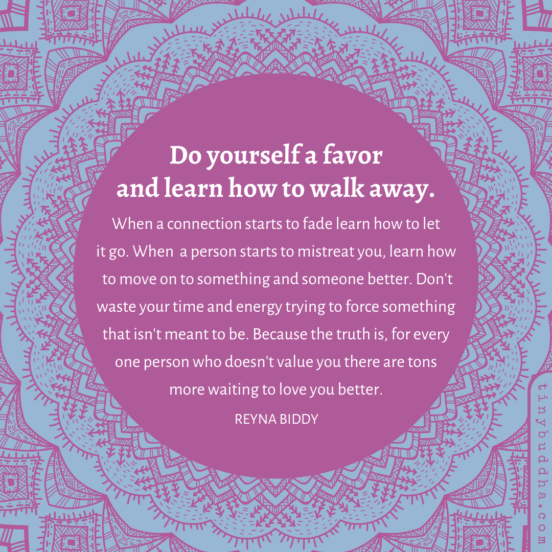 Learn How to Walk Away