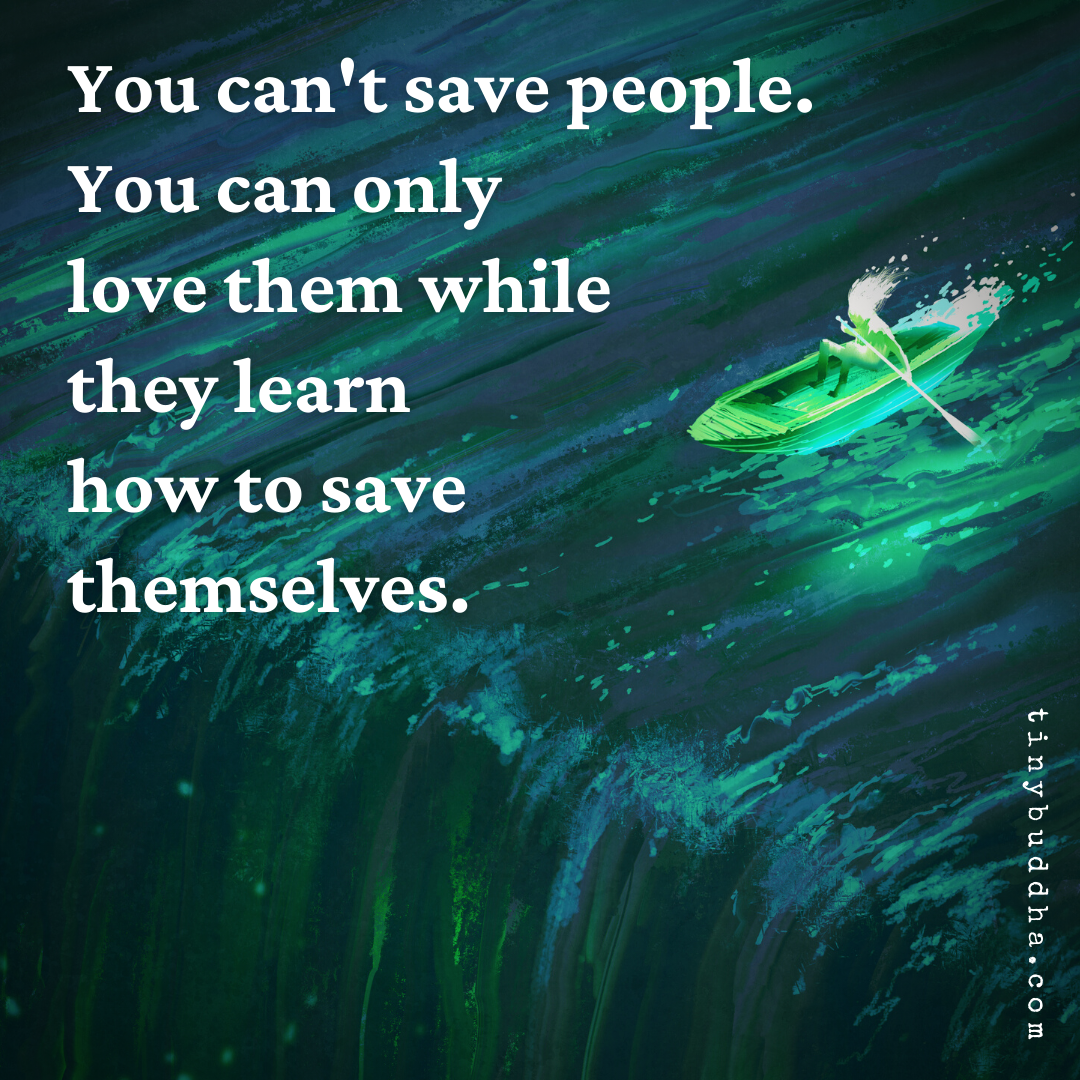 You Can’t Save People