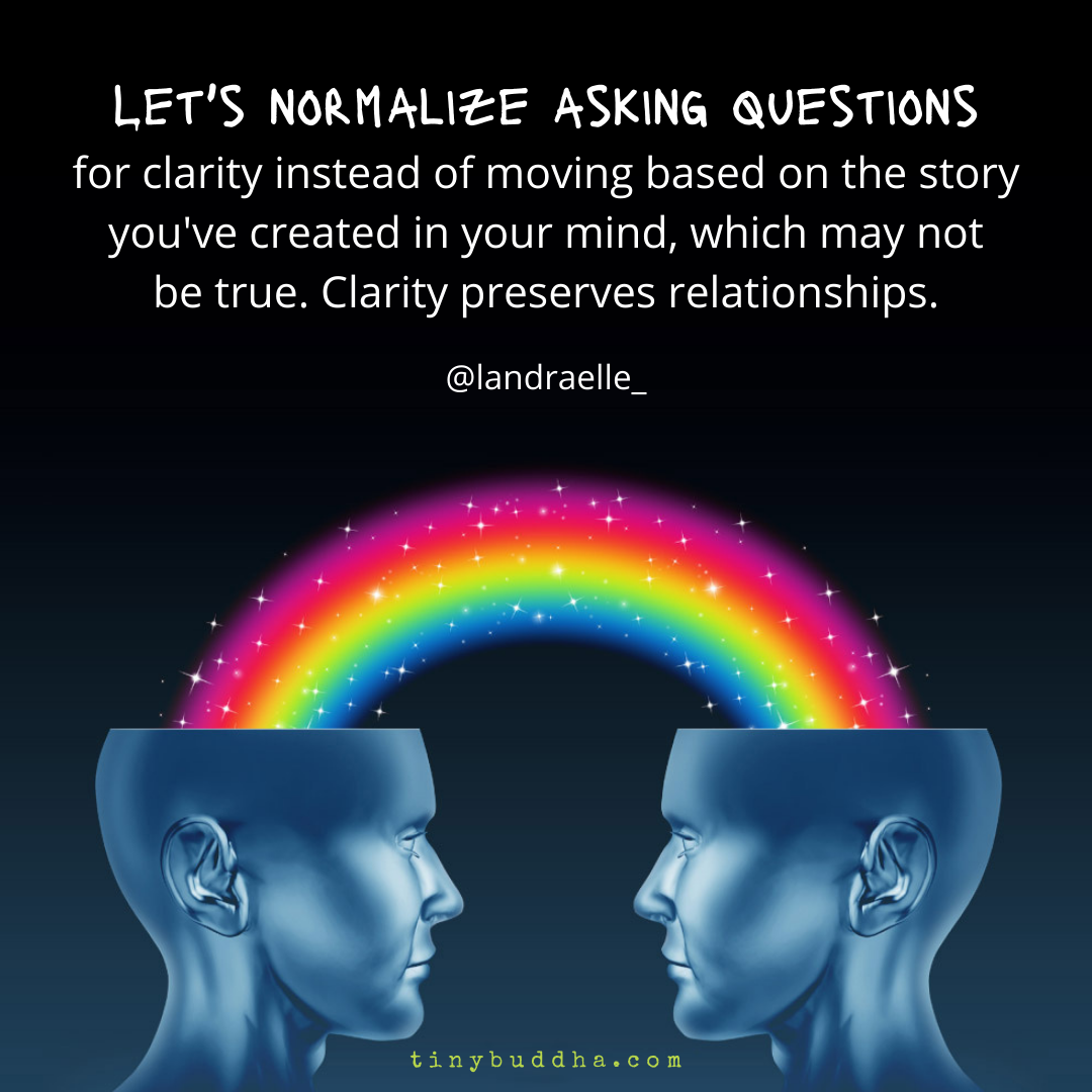 Normalize Asking Questions for Clarity
