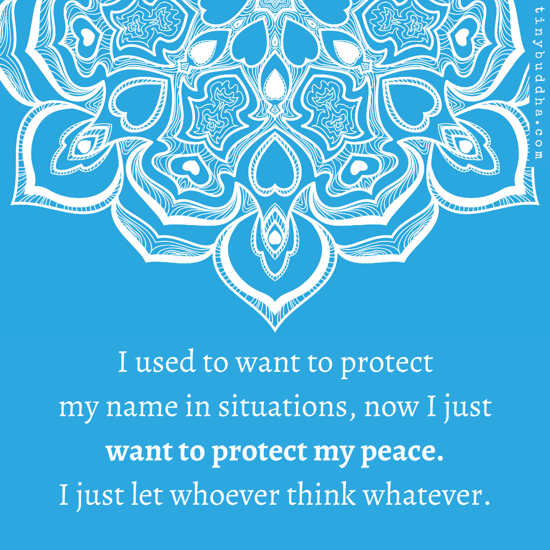 I Just Want to Protect My Peace