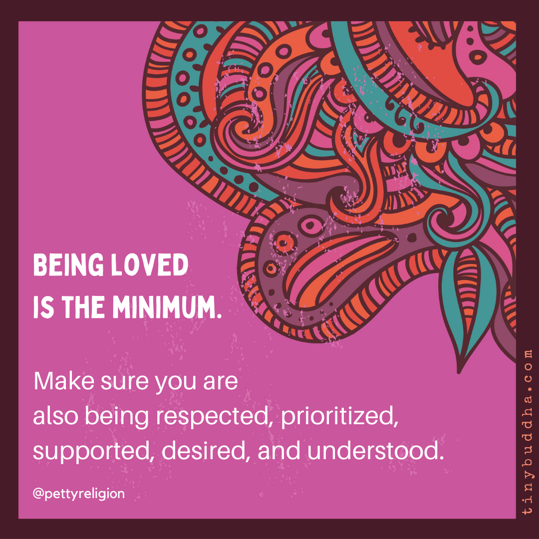 Being Loved Is the Minimum